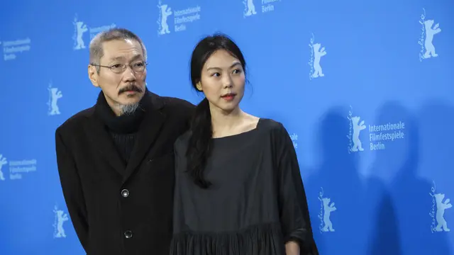 Hong Sang Soo dan Kim Min Hee. (Vianney Le Caer/Invision/AP)