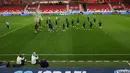 Latihan menjadi persiapan jelang laga UEFA Nations League Liga A Grup A2 melawan Israel di Bozsik Arena, Budapest. (FRANCK FIFE/AFP)