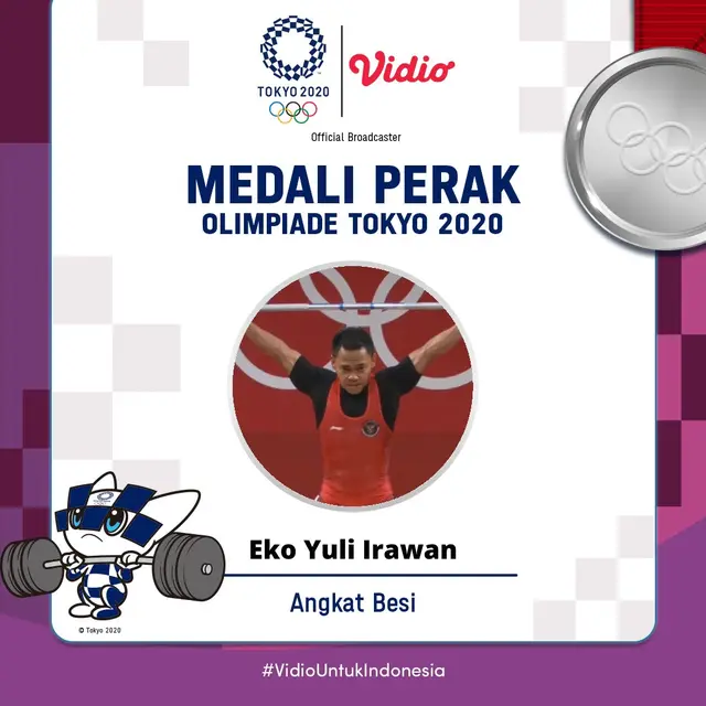 Selamat, Eko Yuli Irawan Berhasil Mendapatkan Medali Perak Olimpiade Tokyo 2020