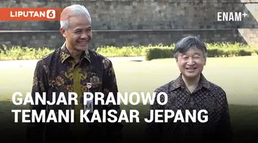 Ganjar Pranowo Temani Kaisar Jepang Kunjungi Candi Borobudur