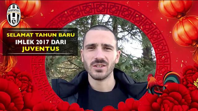 Raksasa Serie A Italia, Juventus, mengucapkan selamat tahun baru Imlek 2017.