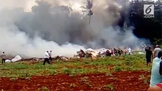 Sebuah pesawat Boeing 737 yang membawa 104 orang jatuh dan meledak di dekat Bandara Internasional Jose Marti di Havana, Kuba.