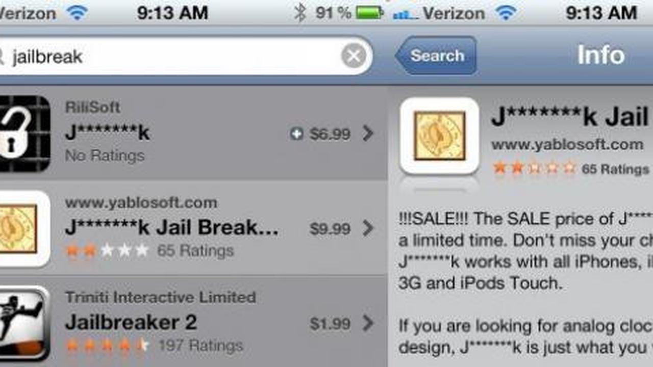 Apple hanya blokir kata jailbreak untuk wilayah Amerika saja