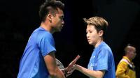 Ganda campuran Indonesia, Tontowi Ahmad/Liliyana Natsir, kalah pada babak pertama Australia Terbuka Super Series 2017, Rabu (21/6/2017). (PBSI)