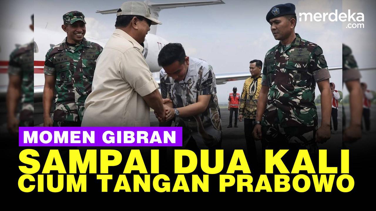 VIDEO: Momen Wali Kota Solo Gibran Rakabuming Sampai Dua Kali Cium Tangan Prabowo