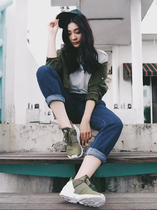 Potret Patricia Devina dengan Gaya Tomboi