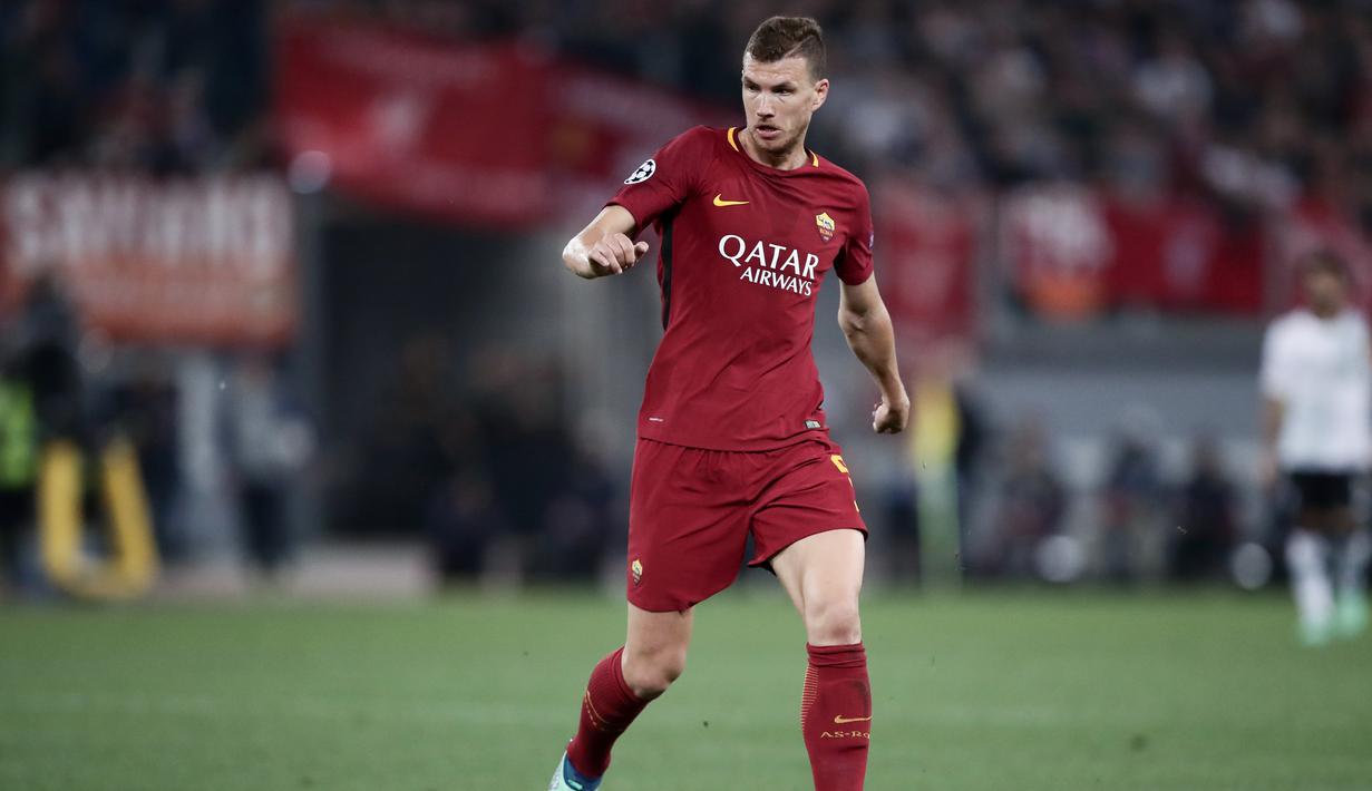 3. Edin Dzeko (AS Roma) - 5 gol dan 3 assist (AFP/Isabella Bonotto)