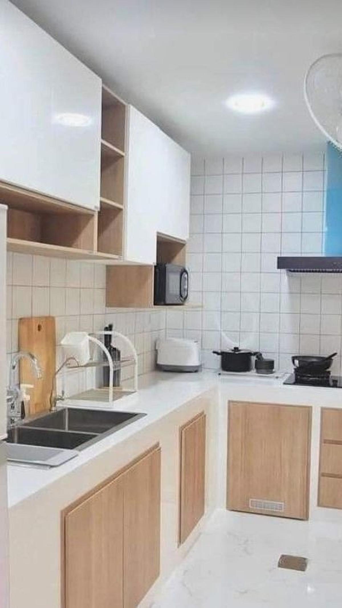 Kitchen Set Japandi Serba Putih