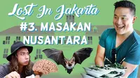 Bagaimana ekspresi Ben yang baru pertama kali mencoba gulai otak dan daging kelelawar? Simak Webseries: Lost in Jakarta episode 3 berikut.