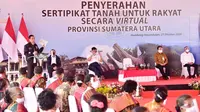 Sebanyak 22 Ribu Sertifikat Tanah Diserahkan Jokowi di Humbang Hasundutan