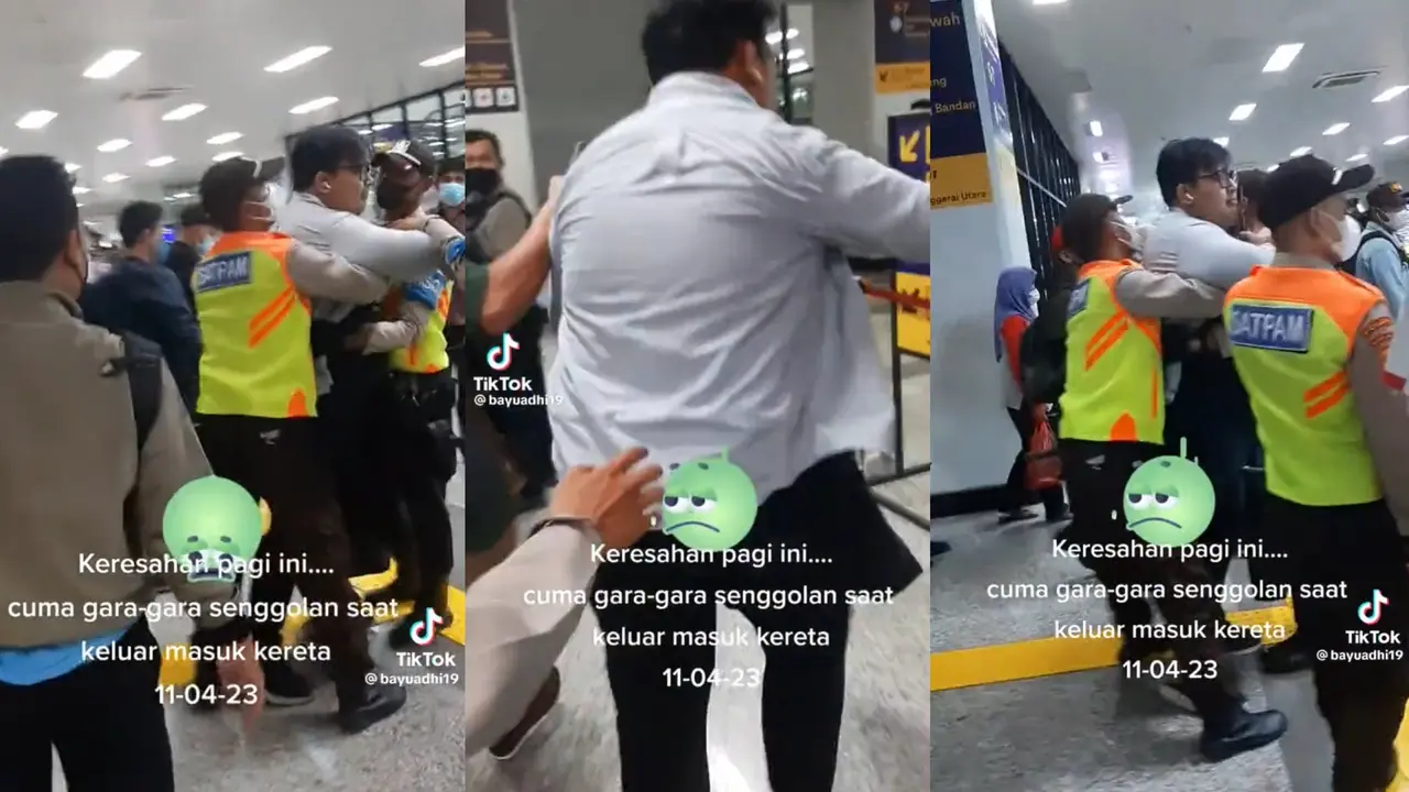 Viral Video Pria Mengamuk di Stasiun Manggarai. Pihak Kepolisian Sebut Akan Lakukan Penangkapan dan Pemeriksaan.