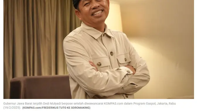 Cek Fakta Liputan6.com menemukan klaim video Dedi Mulyadi beri hadiah puluhan juta usai jawab pertanyaan di Facebook