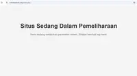 Situs resmi Rumah Pemilu, www.rumahpemilu.org diduga diretas sindikat judi online. Saat ini, situs tersebut masih dalam pemulihan. (Liputan6.com/Nafiysul Qodar)