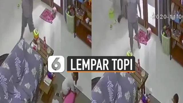 VIDEO: Viral Pria Iseng Lempar Topi ke Anak, Ini Yang Terjadi