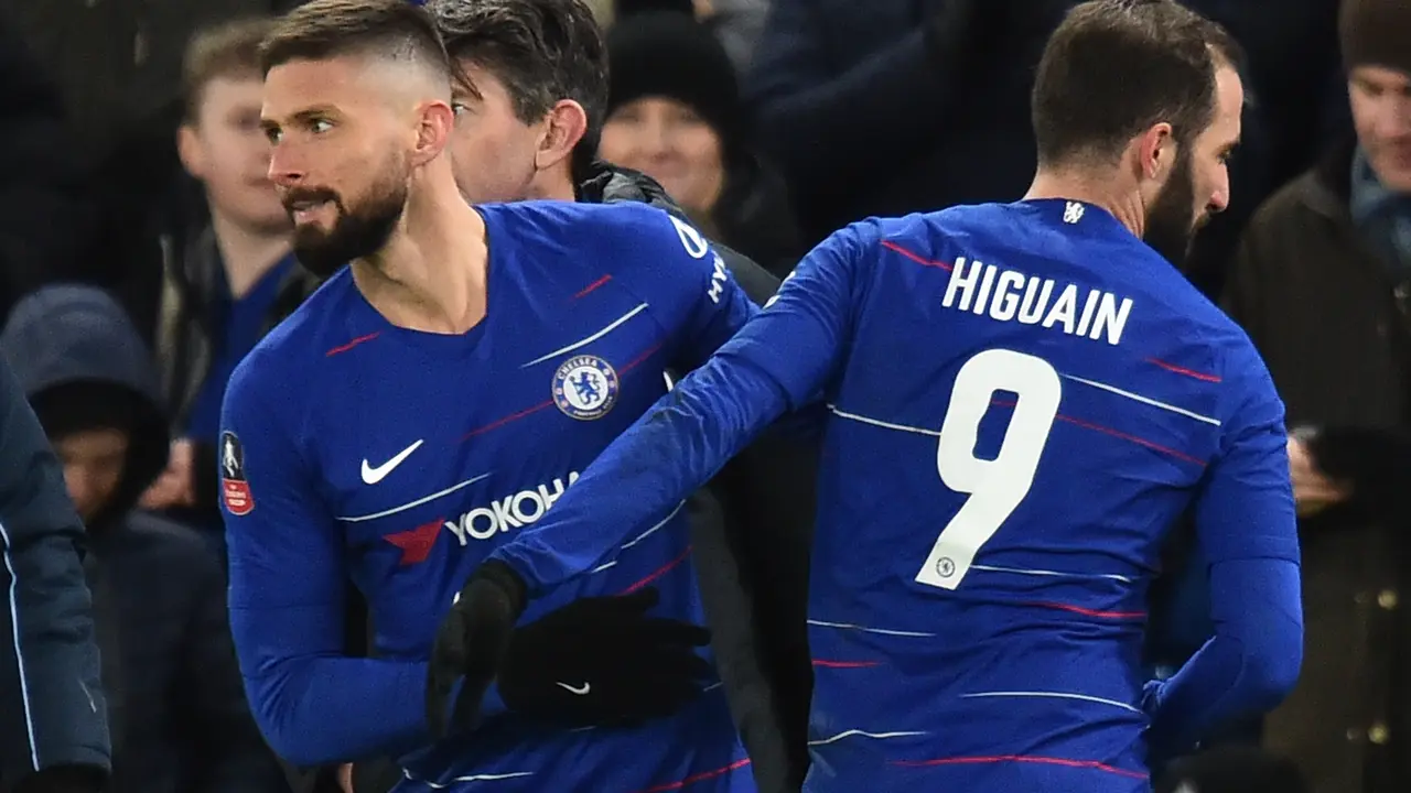 Penyerang Chelsea, Olivier Giroud.