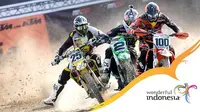 Aruk Kejurda Seri-1 Grasstrack Motorcross International 2107 di Sambas, Kalimantan Barat ditonton 11.200 orang.