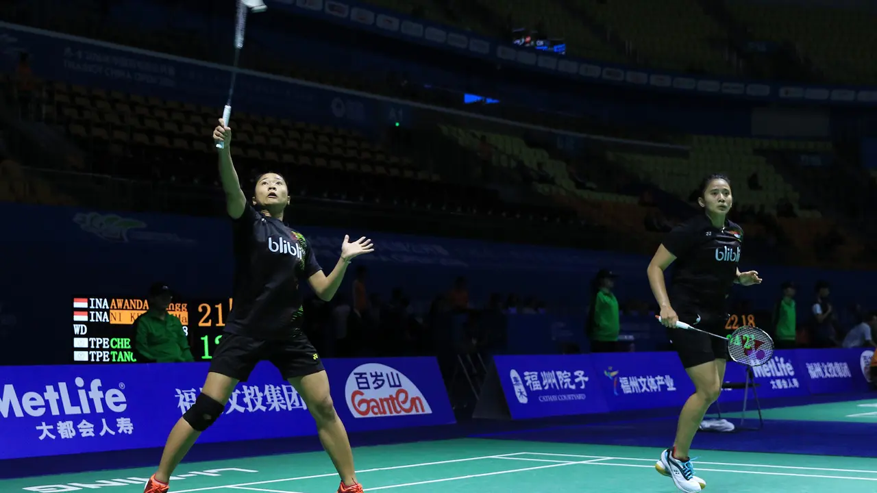Ganda putri Anggia Shitta Awanda/Ni Ketut Mahadewi Istarani bertemu unggulan pertama Malaysia Open 2017 asal Jepang, Misaki Matsutomo/Ayaka Takahashi (Jepang), pada babak kedua, Kamis (6/4/2017). 