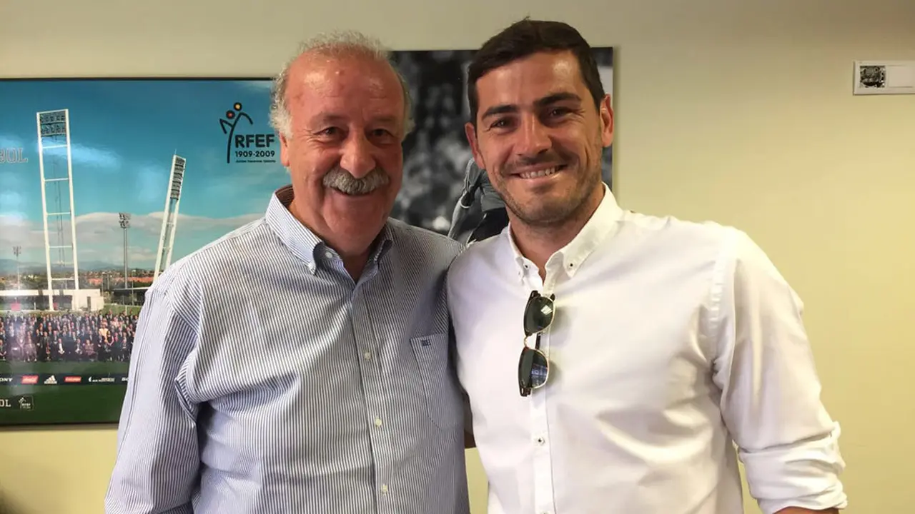 Vicente del Bosque dan Iker Casillas
