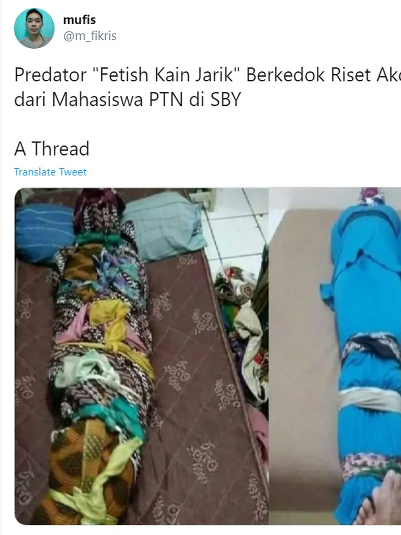 Kisah Viral, Gilang, Fetish, Fetish Kain Jarik, Pocong