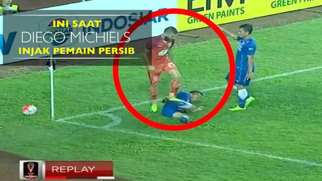 Insiden Diego Michiels Injak Bek Persib, Henhen