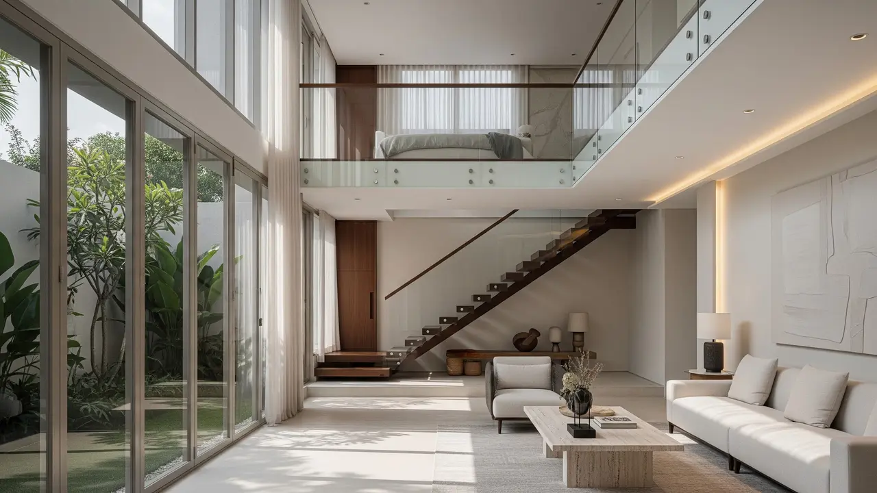 Model Rumah Quiet Luxury yang Cocok untuk Anak Muda Model Dua Lantai dengan Pembagian Fungsi