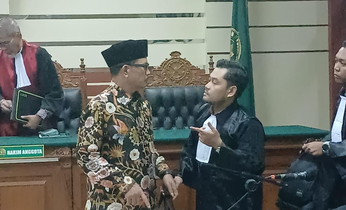 Sidang perkara Wali Kota Madiun nonaktif Maidi. (merdeka.com/Erwin Yohanes).