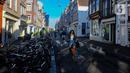 Infrastruktur yang memadai, budaya bersepeda yang tinggi, dan atmosfer kota yang indah menjadikan Amsterdam surga bagi para pesepeda. (merdeka.com/Arie Basuki)