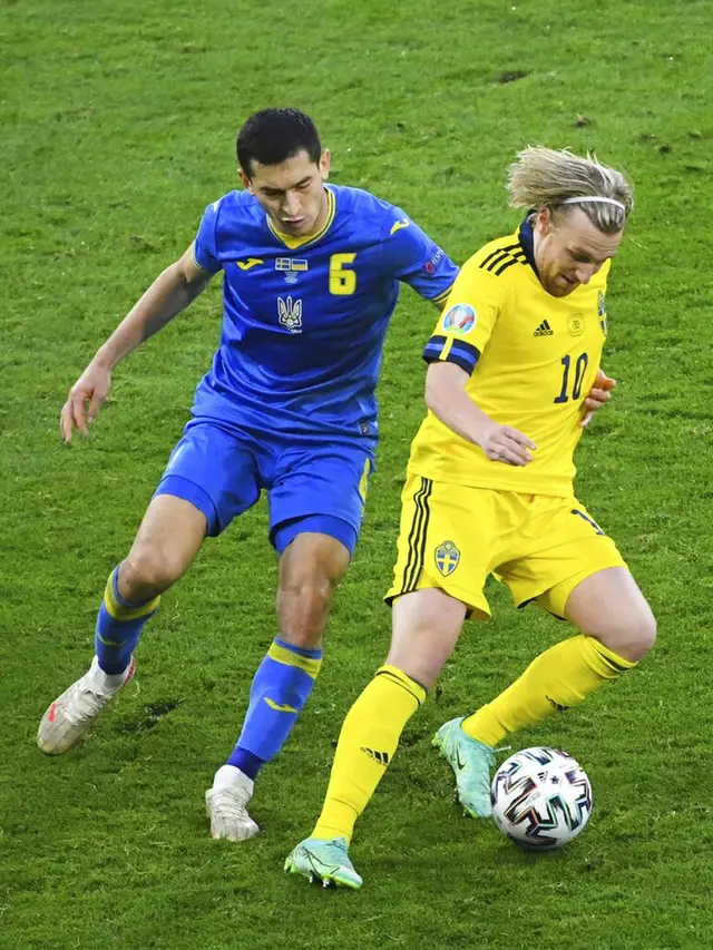FOTO: Ukraina Tembus Perempat Final Euro 2020 Usai Taklukkan Swedia