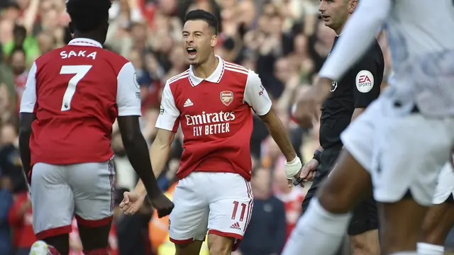 Gabriel Martinelli - Arsenal - Liga Inggris - 9 Oktober 2022