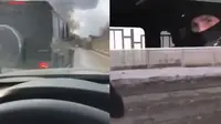 video pengemudi ngeklabrak (sumber : twitter.com/CrazyinRussia)