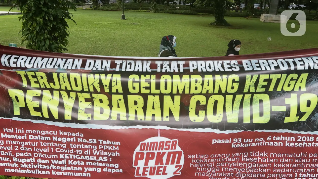 FOTO: Antisipasi Gelombang Ketiga, PPKM Level 3 Bakal Diberlakukan di Seluruh Indonesia Saat Nataru