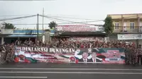 Laskar Merah Putih Banten Deklarasi dukungan untuk pasangan Prabowo Subianto dan Gibran Rakabuming Raka di Pilpres 2024. (Dok. Istimewa)