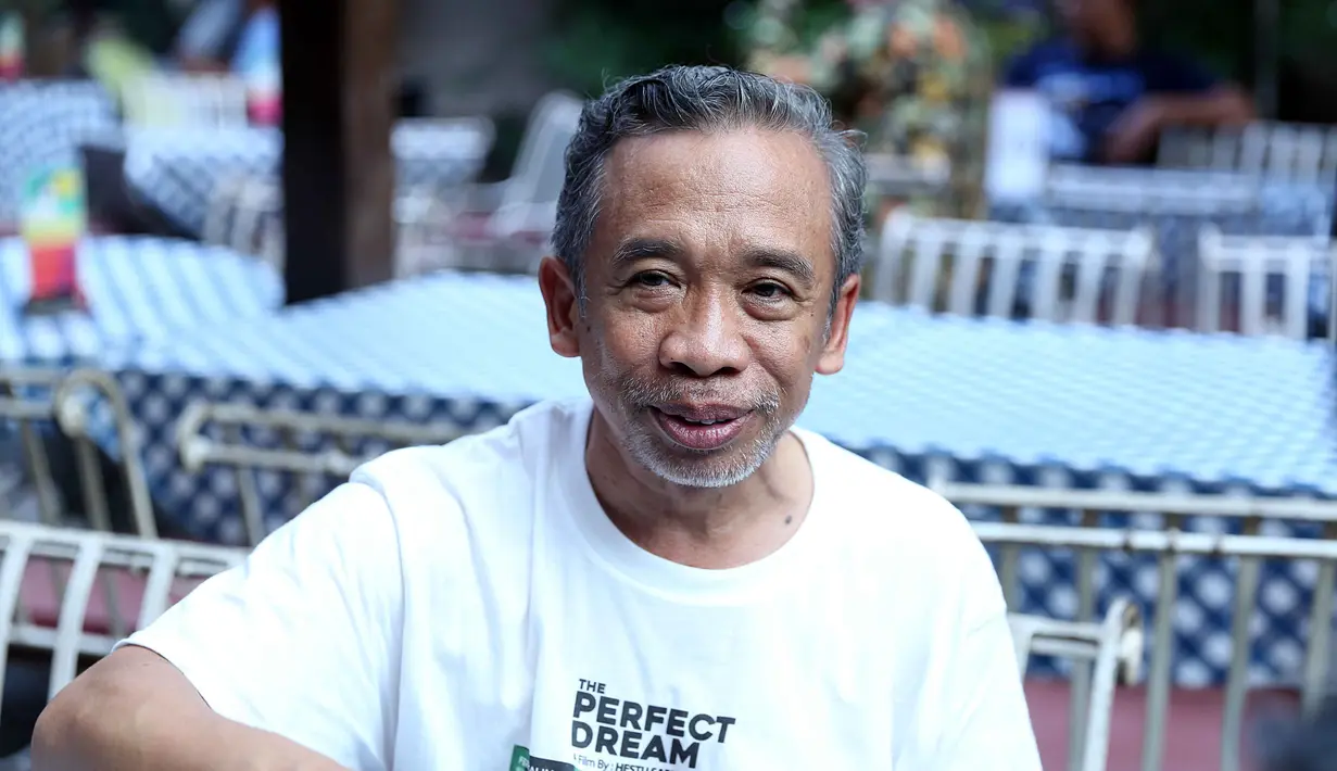H. Komar di acara Preskon film Perfect Dream (Nurwahyunan/bintang.com)