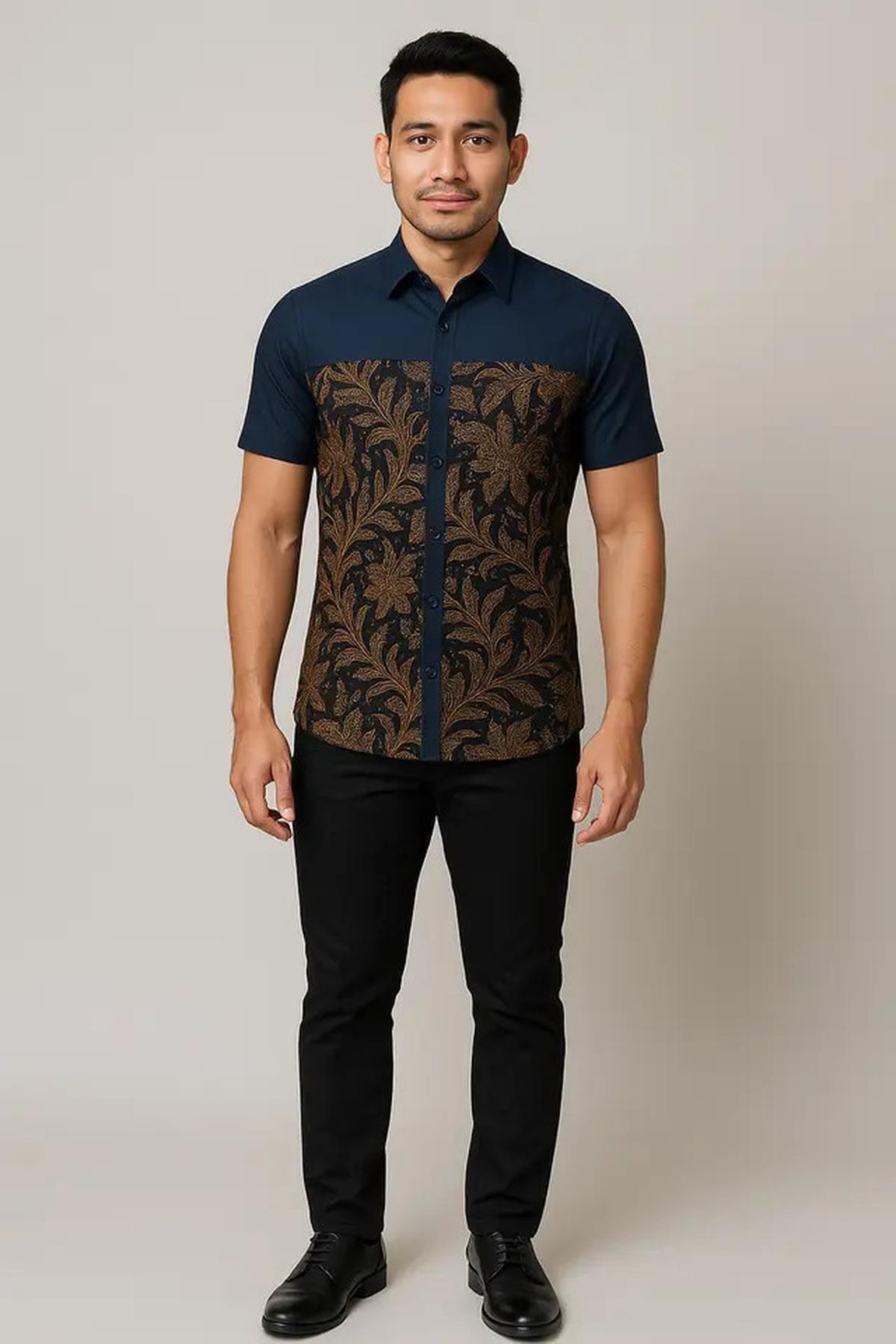 7 Model Batik Slimfit Pria Lengan Pendek Terbaru 2025, Cocok untuk ke Kantor hingga Acara Resmi