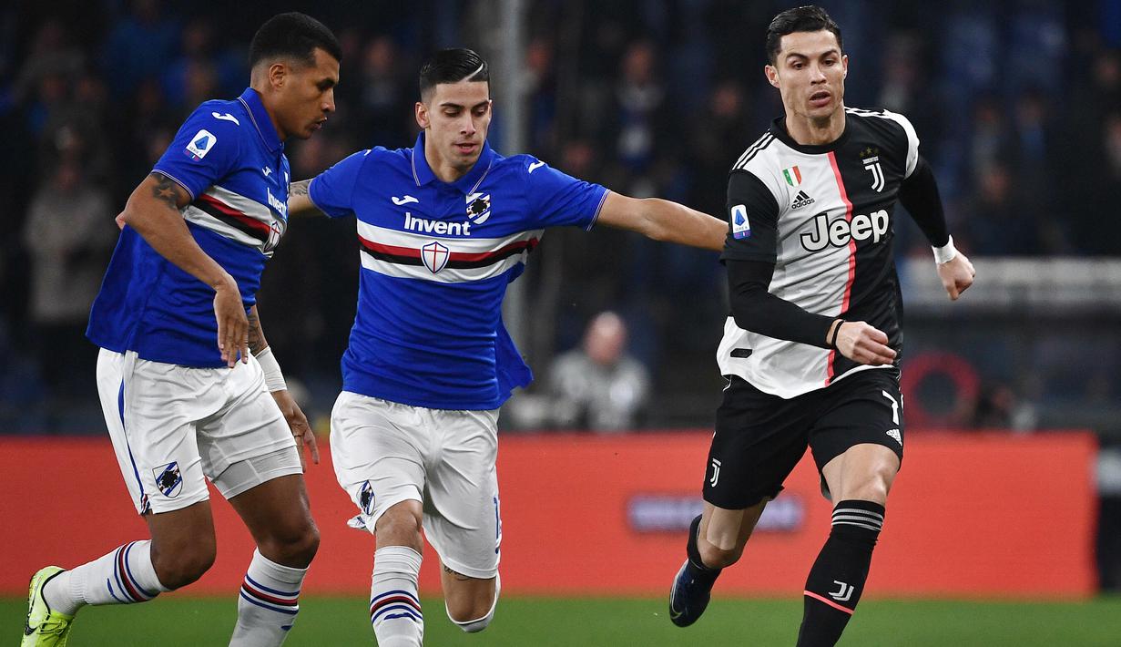 7. Fabio DePaoli (Sampdoria) – Pemain yang berposisi full-bek ini menjadi salah satu dari tujuh pemain Sampdoria yang terjangkit virus Corona. DePaoli mengungkapkannya melalui akun instragram pribadinya. (AFP/Marco Bertorello)