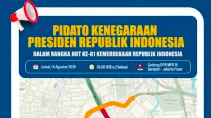 Pidato Kenegaraan Prabowo, Arus Lalu Lintas di Senayan Dialihkan