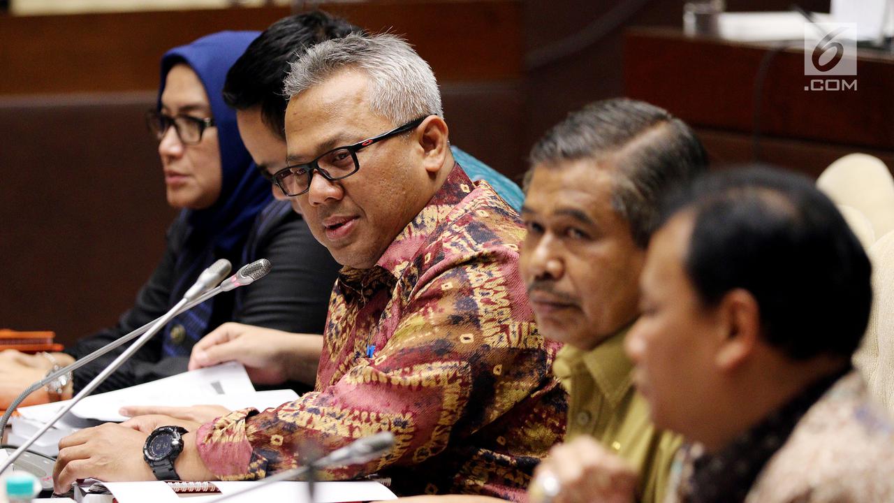 KPU Rapat dengan DPR Bahas Peraturan Pemilu 2019