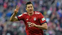 5. Robert Lewandowski (Bayern Munchen) - Lewandowski merupakan pencetak gol terbanyak keenam sepanjang masa di kompetisi Liga Champions dengan torehan 53 gol hanya dalam 38 pertandingan. (AFP/Tobias Schwarz)