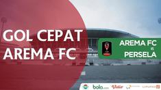 Berita video gol cepat Arema FC ke gawang Persela Lamongan di Grup E Piala Presiden 2018, Malang, Sabtu (20/1/2018).