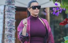 [Foto] Serba transparan, Kim K nekat ekspos tubuh saat hamil tua
