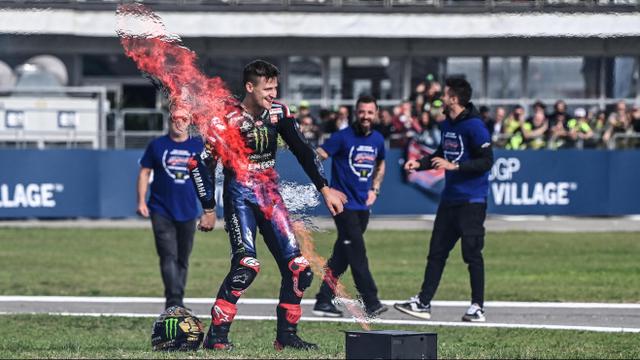 Foto: Yamaha Kembali Berjaya, Fabio Quartararo Raih Juara Dunia MotoGP 2021 di Sirkuit Misano