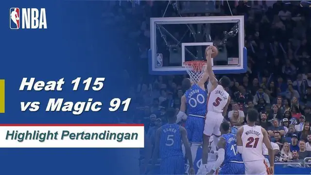Cuplikan Hasil Pertandingan NBA : Heat 115 vs Magic 91