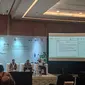Direktur Utama PT Pertamina Geothermal Energy Tbk Julfi Hadi dalam gelaran Indonesia EBTKE Conference and Exhibition (ConEx) 2023, Kamis (13/7/2023).