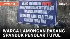 Uang Sering Hilang, Warga Lamongan Pasang Spanduk Larang Tuyul Beraksi