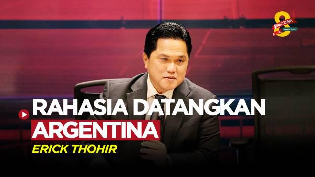Berita Video, Erick Thohir beri tahu rahasia bisa datangkan Argentina untuk jalani FIFA Matchday kontra Timnas Indonesia pada Rabu (24/5/2023)