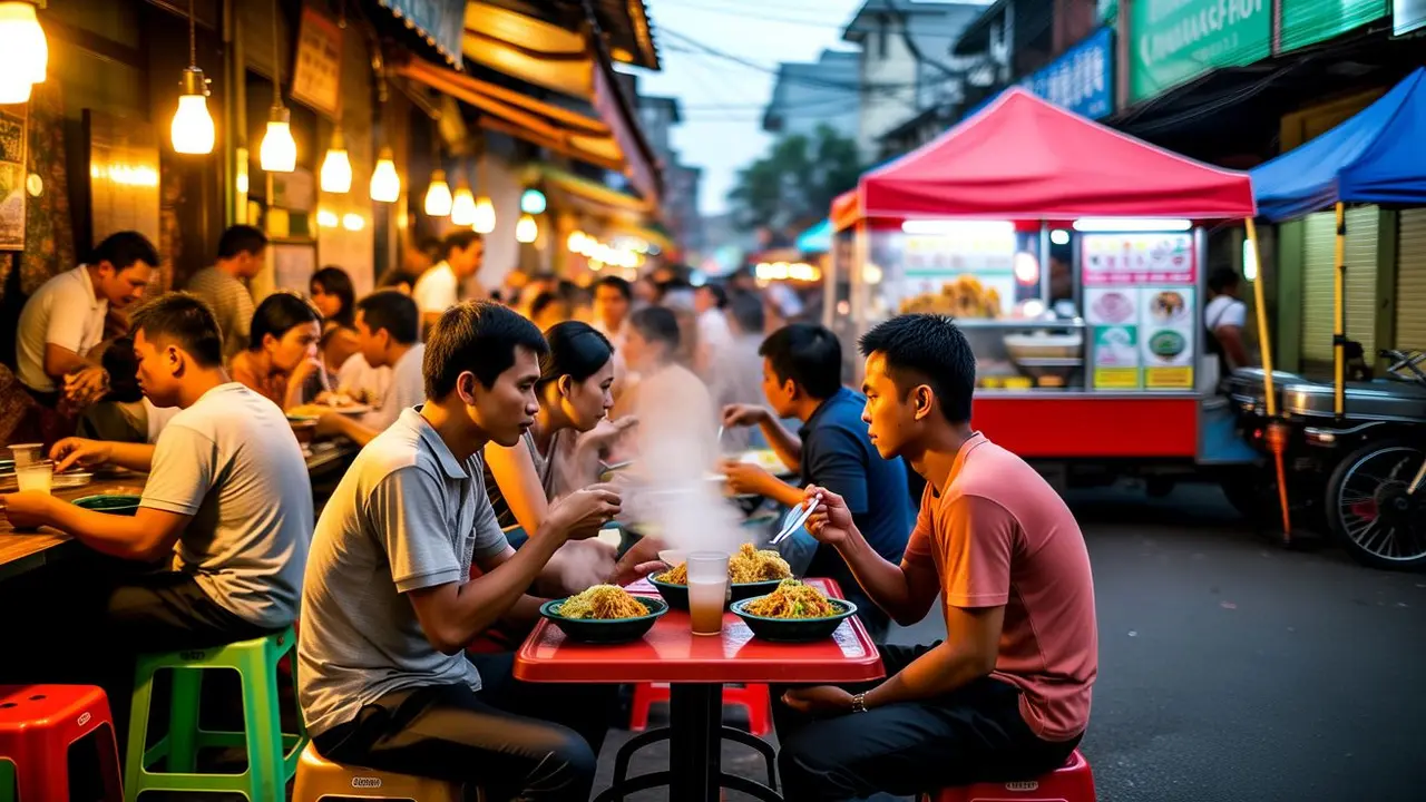 Ilustrasi Rekomendasi Tempat Makan Murah Meriah/AI Generated