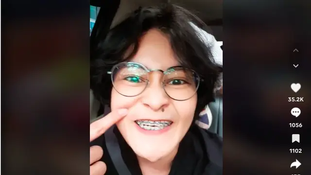 Mita The Virgin Geram, Langsung Klarifikasi Usai Dituding Pakai Narkoba Karena Mulutnya yang Bergerak Terus-Menerus: Gue Baru Pasang Behel. (TikTok @mitathevirgin)