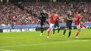 Tuan rumh Benfica sudah unggul 1-0 pada menit ke-16 melalui sundulan Antonio Silva yang berhasil memanfaatkan umpan silang Enzo Jeremias Fernandez. (AP/Armando Franca)