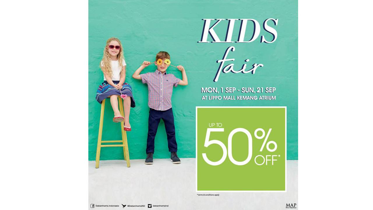 Debenhams Diskon Baju Anak dan Dewasa HIngga 50 Persen