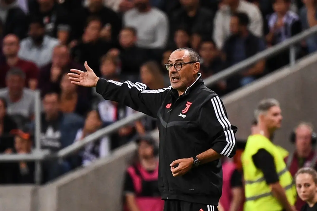 Pelatih Juventus, Maurizio Sarri.